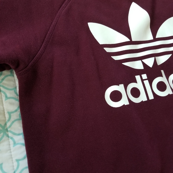 Maroon Adidas Crewneck Sweatshirt - Picture 8 of 10